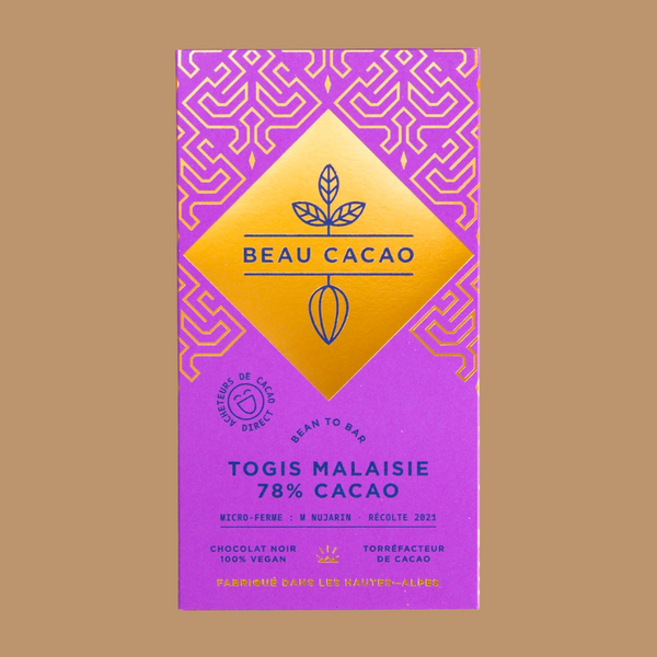 Bena-to-bar Dark Chocolate Beau cacao Togis